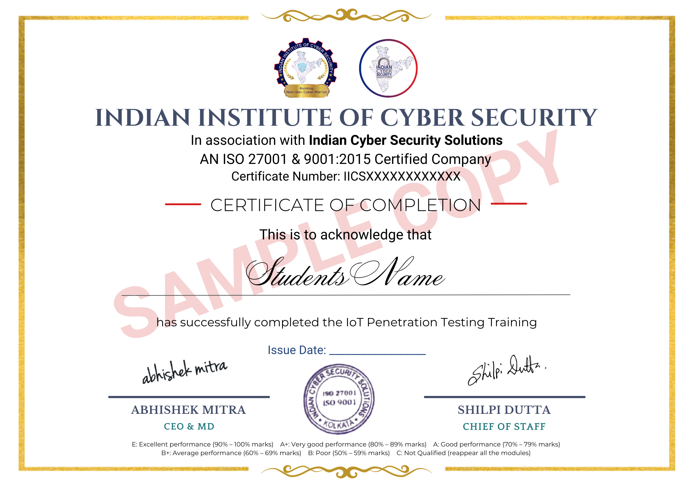 IoT Certificate Course in Kolkata - ICSS